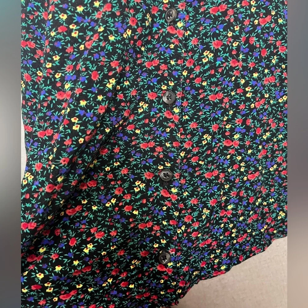 Urban Outfitters Black Floral Mini Dress - Picture 5 of 7